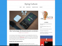 dying-culture.de Webseite Vorschau