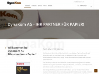 dynakom.ch Webseite Vorschau