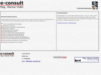 e-consult.at Webseite Vorschau