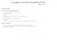 gemeinde-christi.de Webseite Vorschau