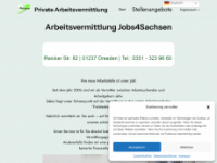 jobs4sachsen.de Webseite Vorschau