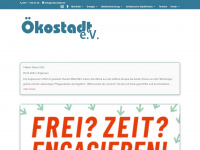 oekostadt.de Webseite Vorschau