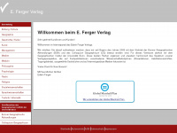 e-ferger-verlag.de Webseite Vorschau