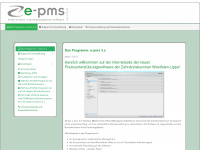 e-pms.de Webseite Vorschau