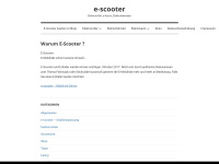 e-scooter.de Webseite Vorschau