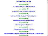 e-tankstation.de Webseite Vorschau