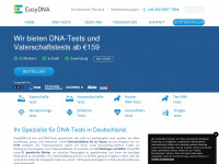 easy-dna.de Webseite Vorschau