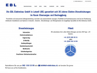 ebl-elektrobau.ch Webseite Vorschau