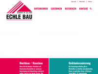 echle-bau.de Webseite Vorschau