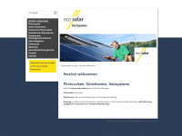 eco-solar.ch Webseite Vorschau