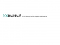 ecobauhaus.ch Webseite Vorschau