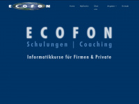 ecofon.ch Webseite Vorschau