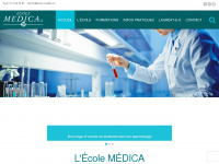 ecole-medica.ch Webseite Vorschau