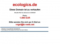 ecologics.de Webseite Vorschau