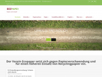 ecopaper.ch Webseite Vorschau