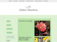 edition-akanthus.de Webseite Vorschau
