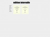 edition-intervalle.de Webseite Vorschau