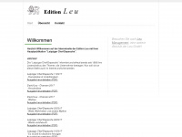 edition-leu.de Webseite Vorschau