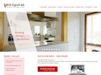 egloff-schreinerei.ch Webseite Vorschau