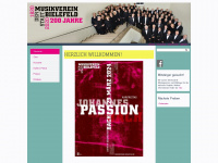 musikverein-bielefeld.de Webseite Vorschau