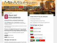 mein-visum.de Webseite Vorschau