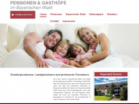 pension-bayerischer-wald.de Webseite Vorschau