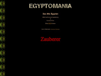 egyptomania.de Webseite Vorschau