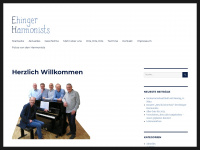 ehinger-harmonists.de Webseite Vorschau