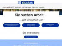 ehrentraut-personalservice.de Webseite Vorschau
