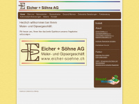 eicher-soehne.ch Webseite Vorschau