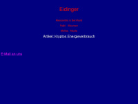 eidinger.ch Webseite Vorschau