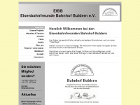 eisenbahnfreunde-bahnhof-buldern.de Webseite Vorschau