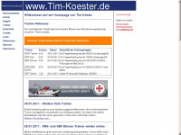 tim-koester.de Webseite Vorschau