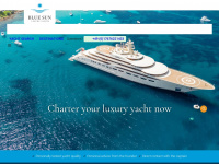 bluesun-luxury-yachts.com Webseite Vorschau