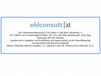 eklconsult.at Webseite Vorschau