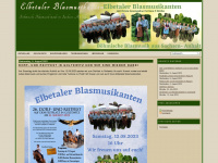 elbetaler-blasmusikanten.de Webseite Vorschau