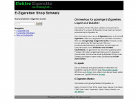 elektrisch-rauchen.ch Webseite Vorschau