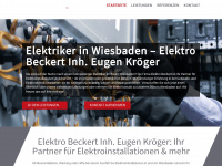 elektro-beckert.de Webseite Vorschau