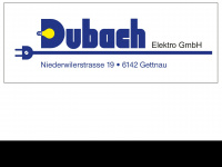 elektro-dubach.ch Webseite Vorschau