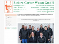 elektro-gerber.ch Webseite Vorschau