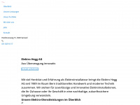 elektro-hegg.ch Webseite Vorschau