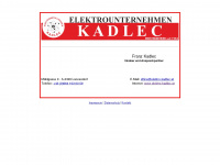 elektro-kadlec.at Webseite Vorschau