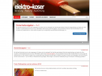 elektro-koser.de Webseite Vorschau