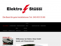 elektro-stuessi.ch Webseite Vorschau