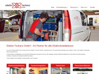 elektro-tschanz.ch Webseite Vorschau