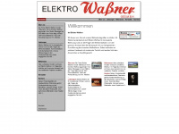 elektro-wassner.at Webseite Vorschau