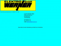 elektro-werner.ch Webseite Vorschau