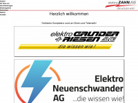 elektro-zahn.ch Webseite Vorschau