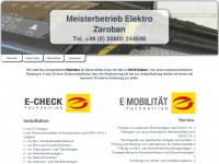 elektro-zaroban.de Webseite Vorschau