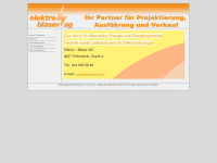 elektroblaser.ch Webseite Vorschau